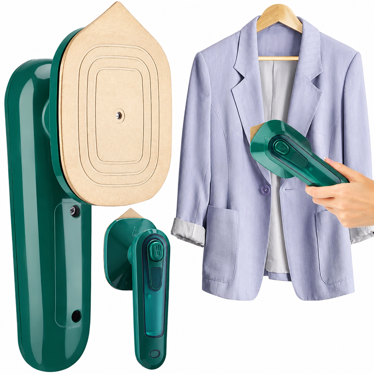 Portable Iron SteamFold Pro™ 2-in-1 Travel Garment Press