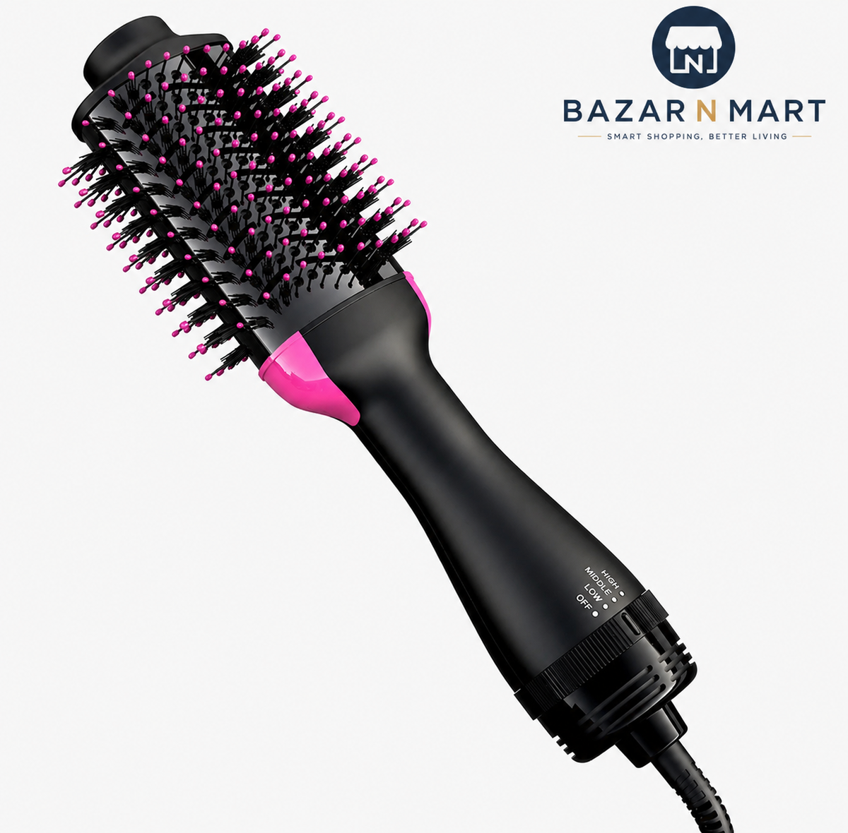 4-in-1 Hot Air Styling Brush | Dry, Straighten & Curl