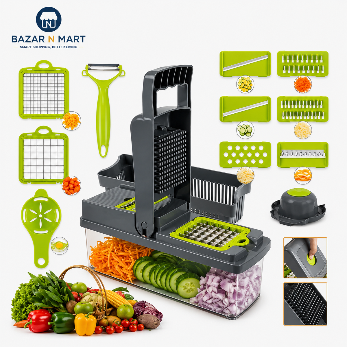 16-in-1 Multifunction Vegetable Chopper
